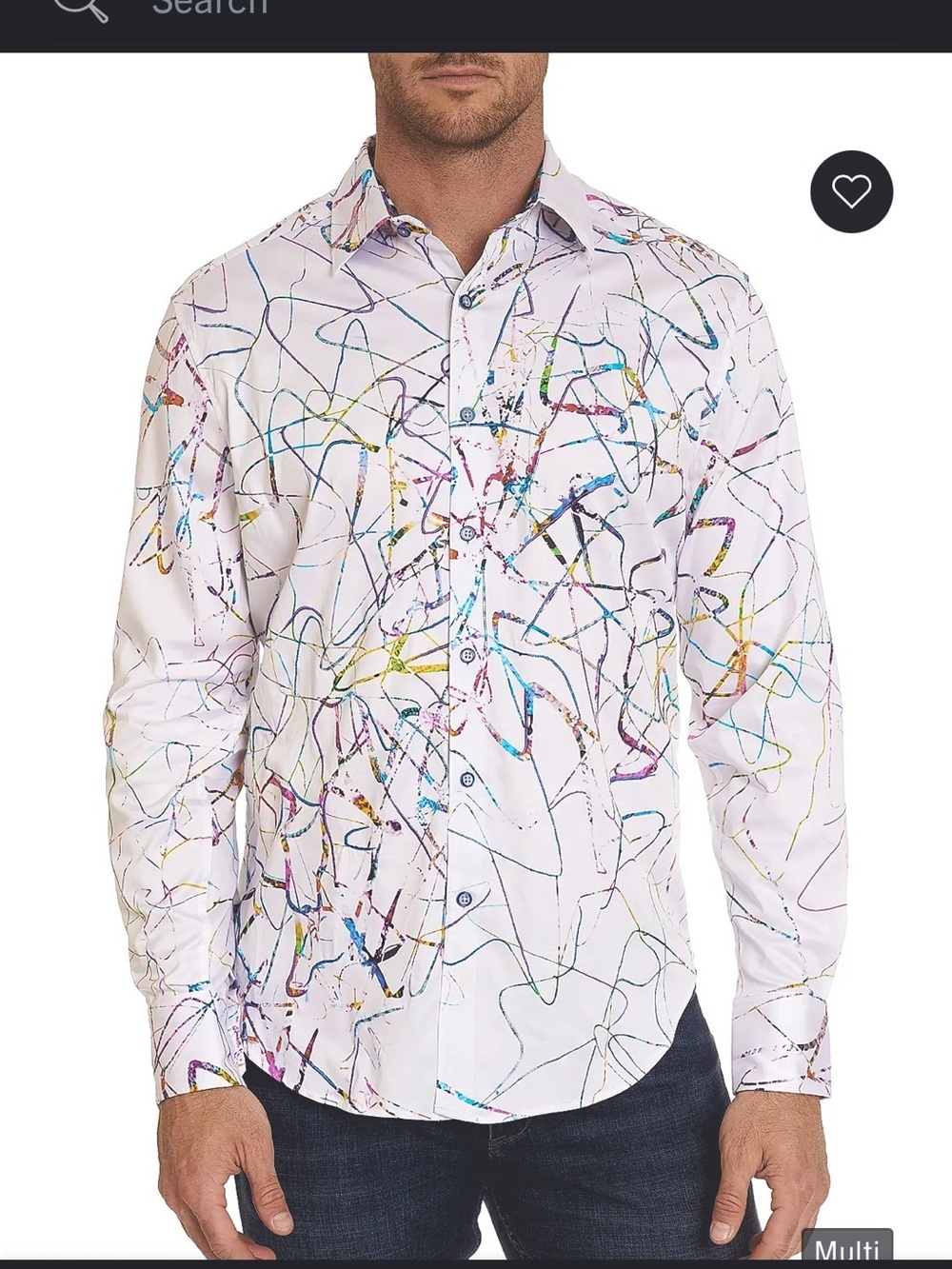 Saks Fifth Avenue Robert Graham medium Button-Down Shirt abstract Print